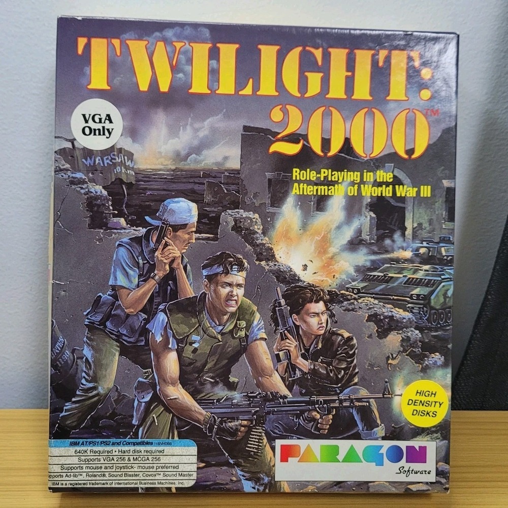 Twilight 2000 Paragon Software PC Big Box Game 3.5 CIB‎